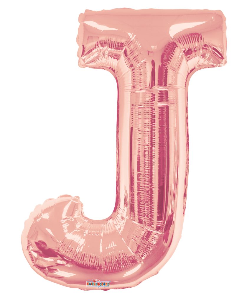 34" Rose Gold Letter J Balloon