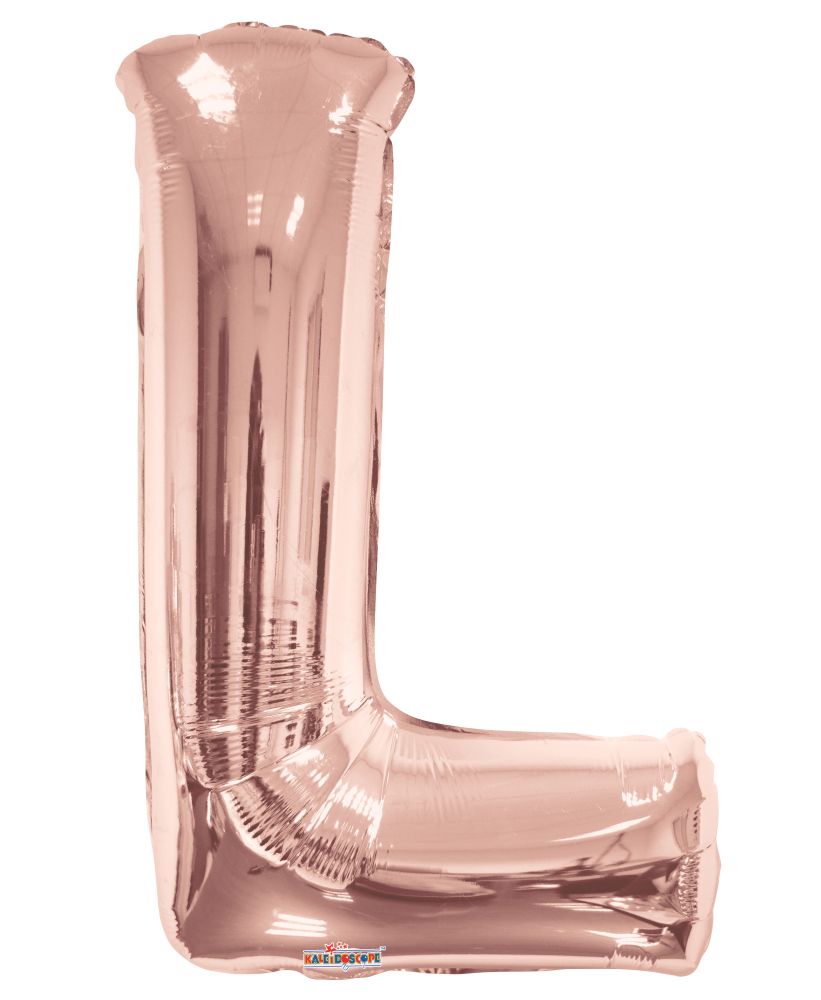 34" Rose Gold Letter L Balloon