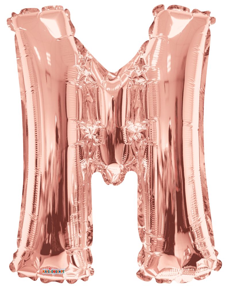 34" Rose Gold Letter M Balloon