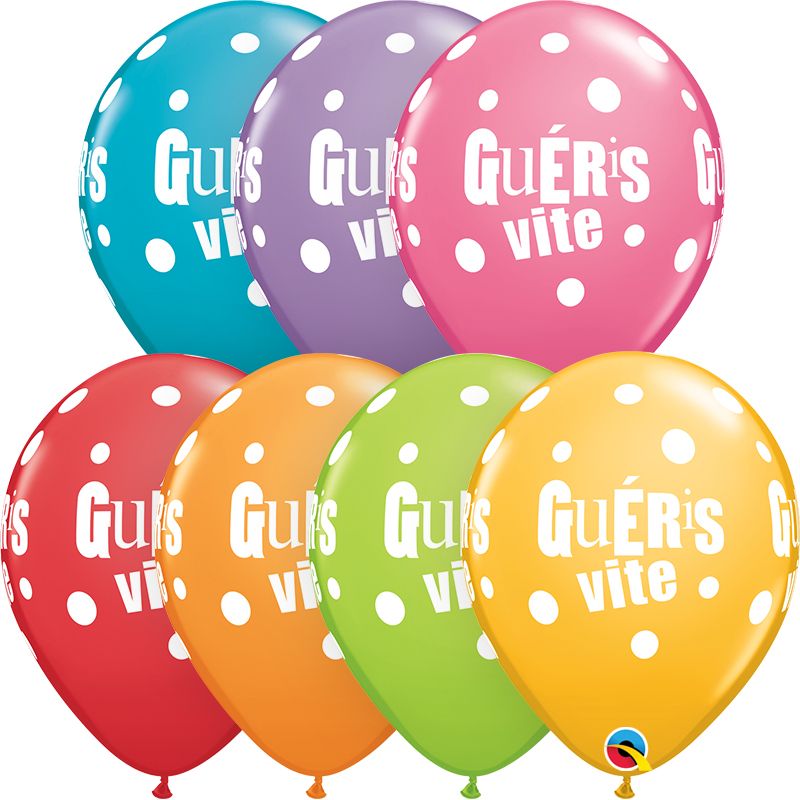11" Gueris vite pois Festival Assortment (50pcs) Balloons