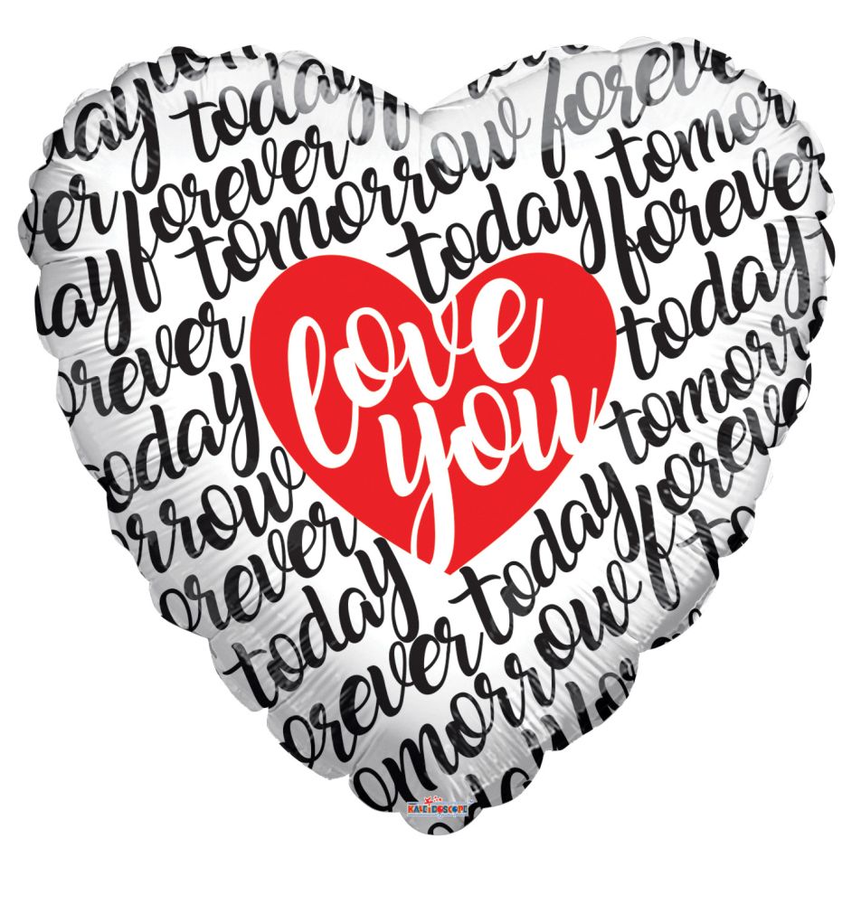 36" I Love You Script Balloon