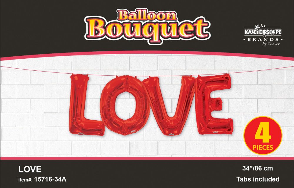 Phrase Kit LOVE Red Jumbo Balloon