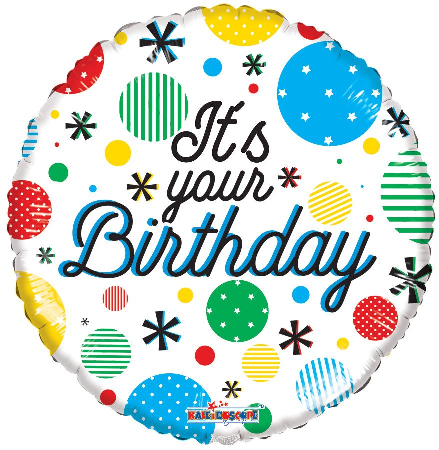 18" It's Your Birthday Dots Balloon