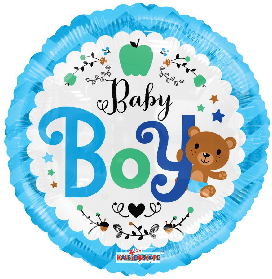 18" Baby Boy Bear Balloon