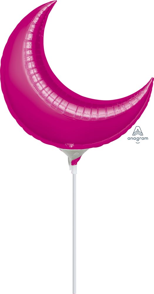 Crescent 17" Fuchsia Balloon