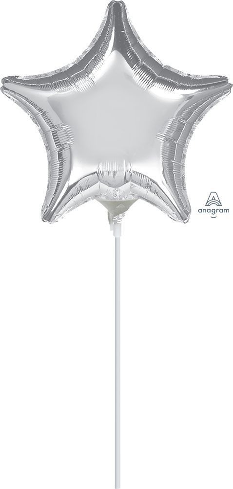 09" Silver Star Balloon