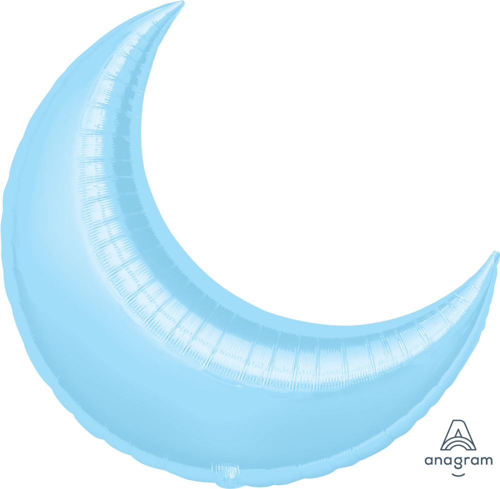 Crescent 35" Pastel Blue Balloon