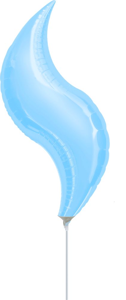 Curve 28" Pastel Blue Balloon