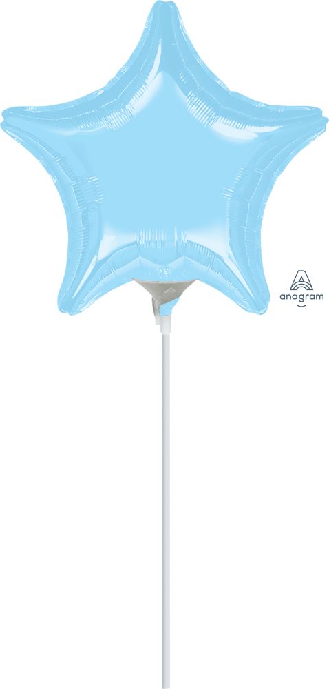 04" Pastel Blue Star Balloon