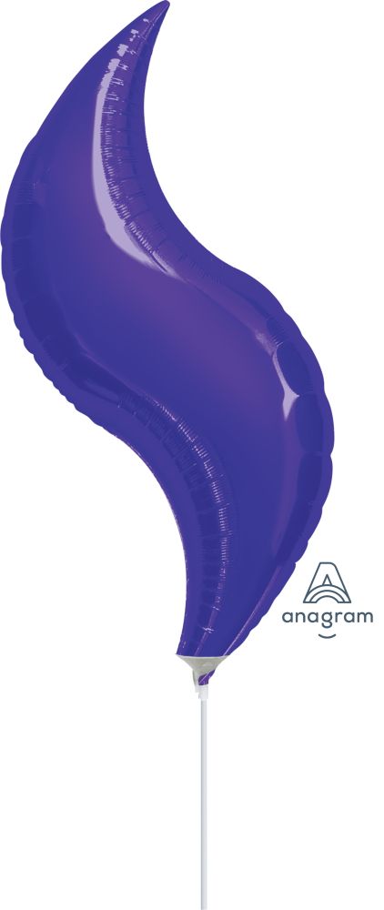 Curve 28" Purple Balloon