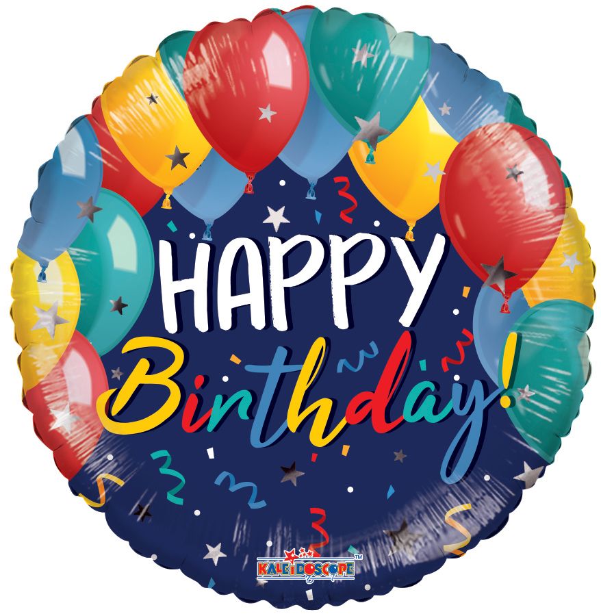 09" Birthday Festive Balloons and Stars