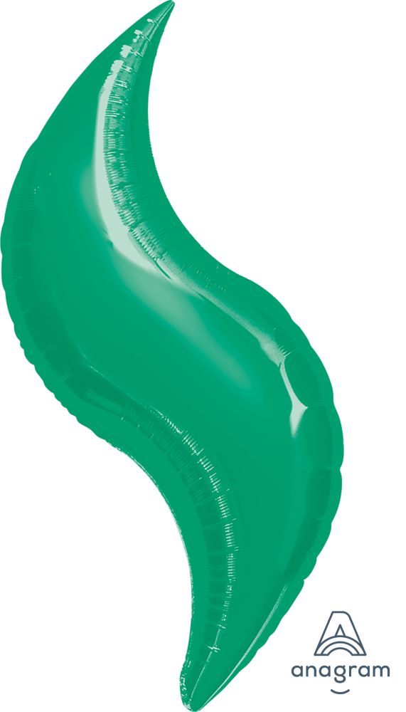 Curve 36" Green Balloon