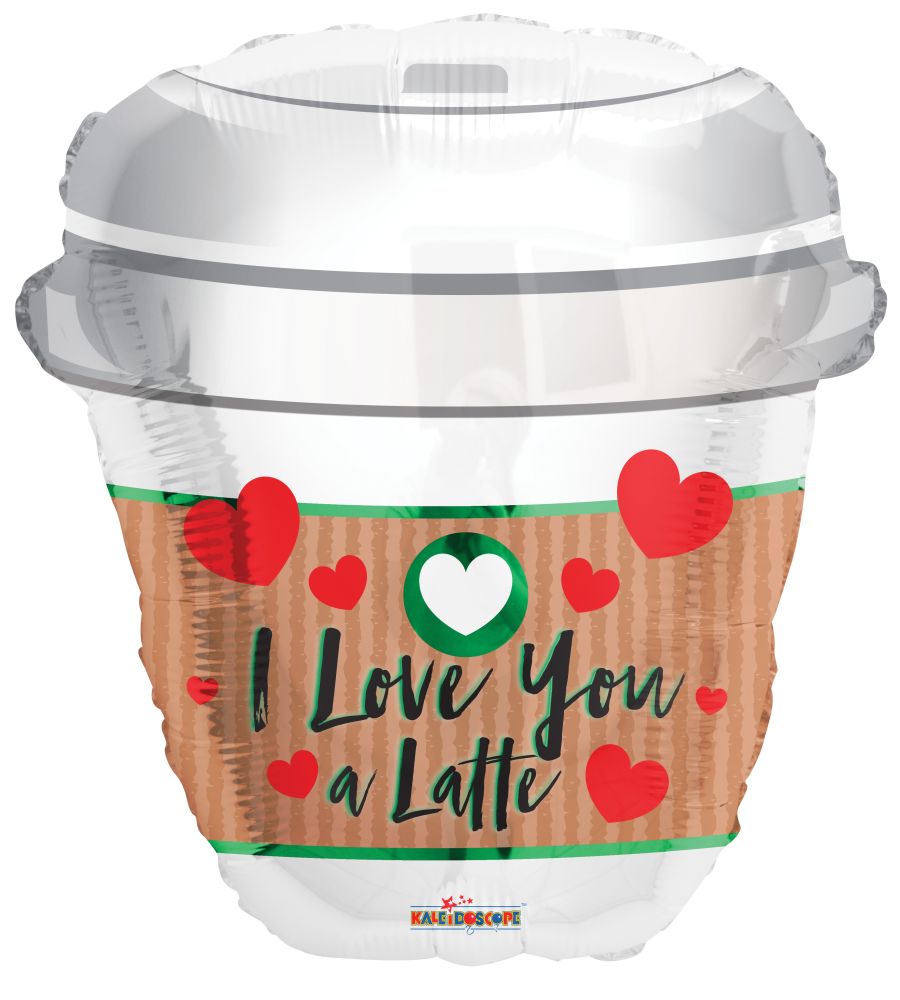 18" I Love You Coffee Cup Balloon