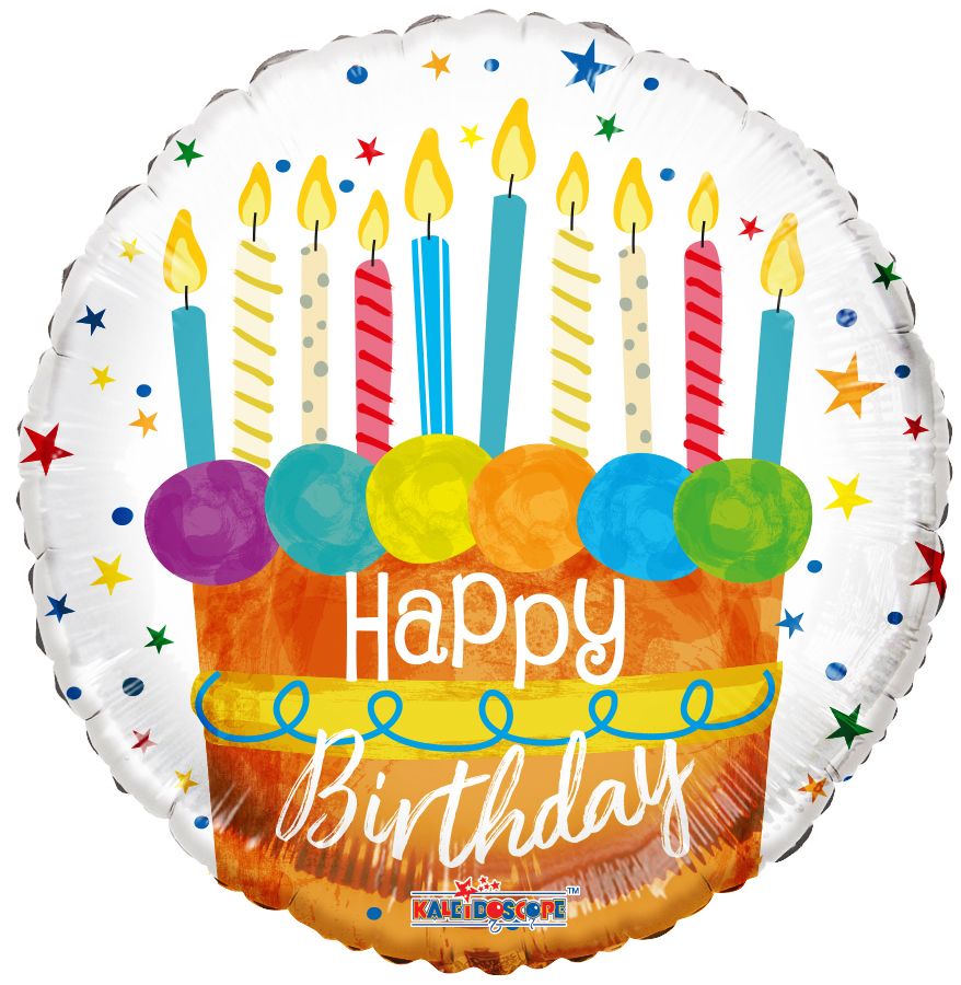 18" Birthday Cake And Candle Balloon