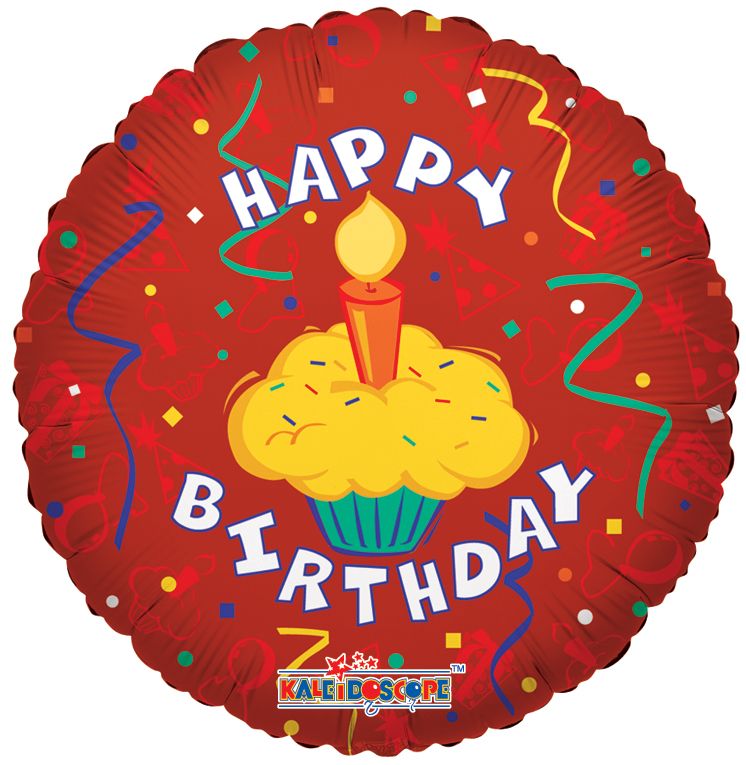 18" Cupcake Party Birthday Balloon