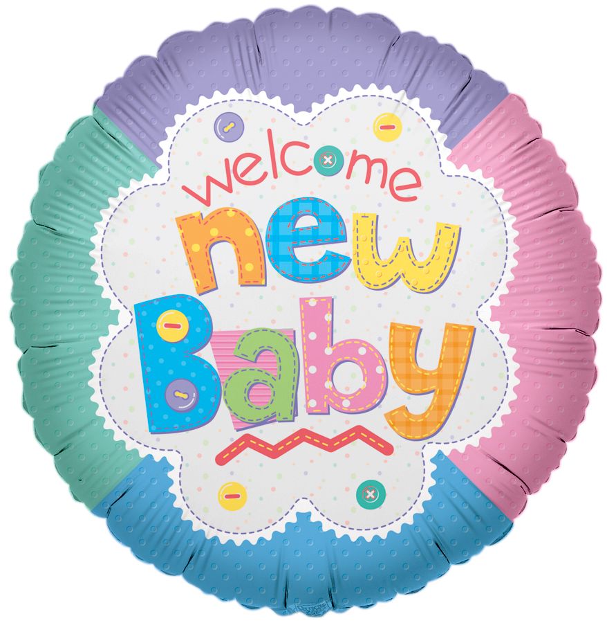 09" Welcome Baby Quilt Balloon