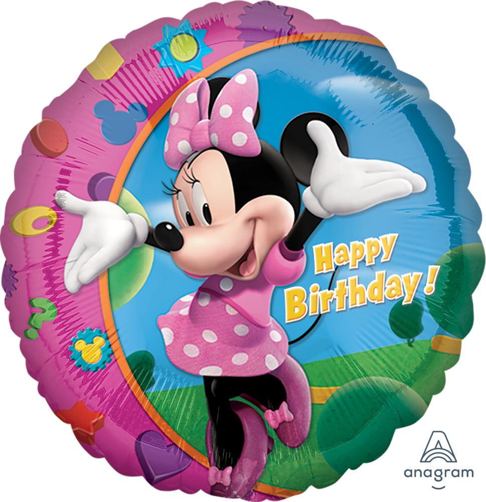 18" Minnie Happy Birthday Balloon