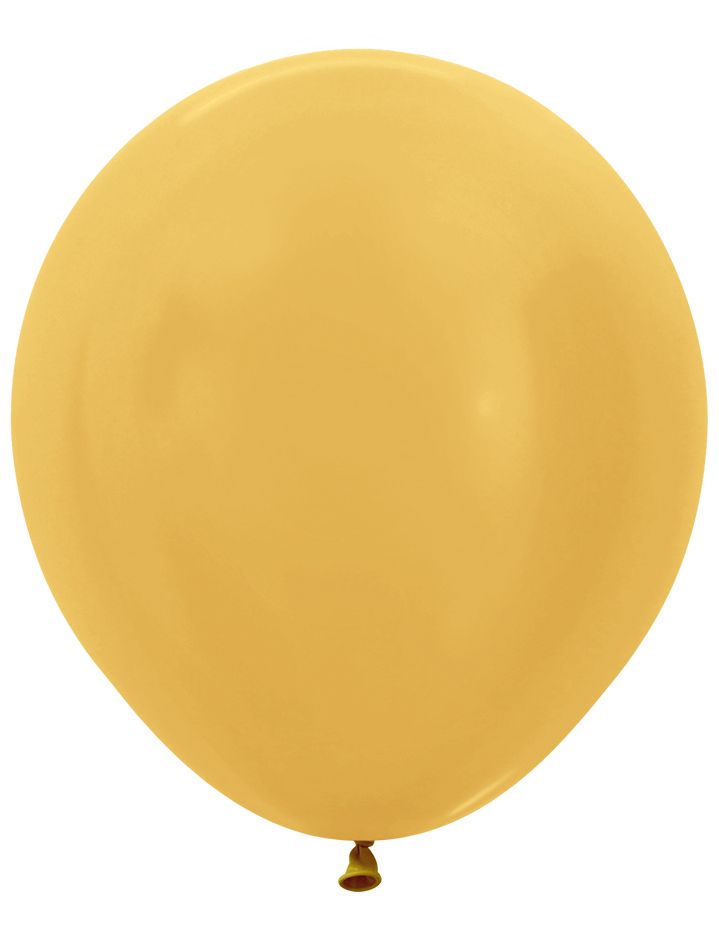 18" Metallic Gold (25pcs) Sempertex Balloons