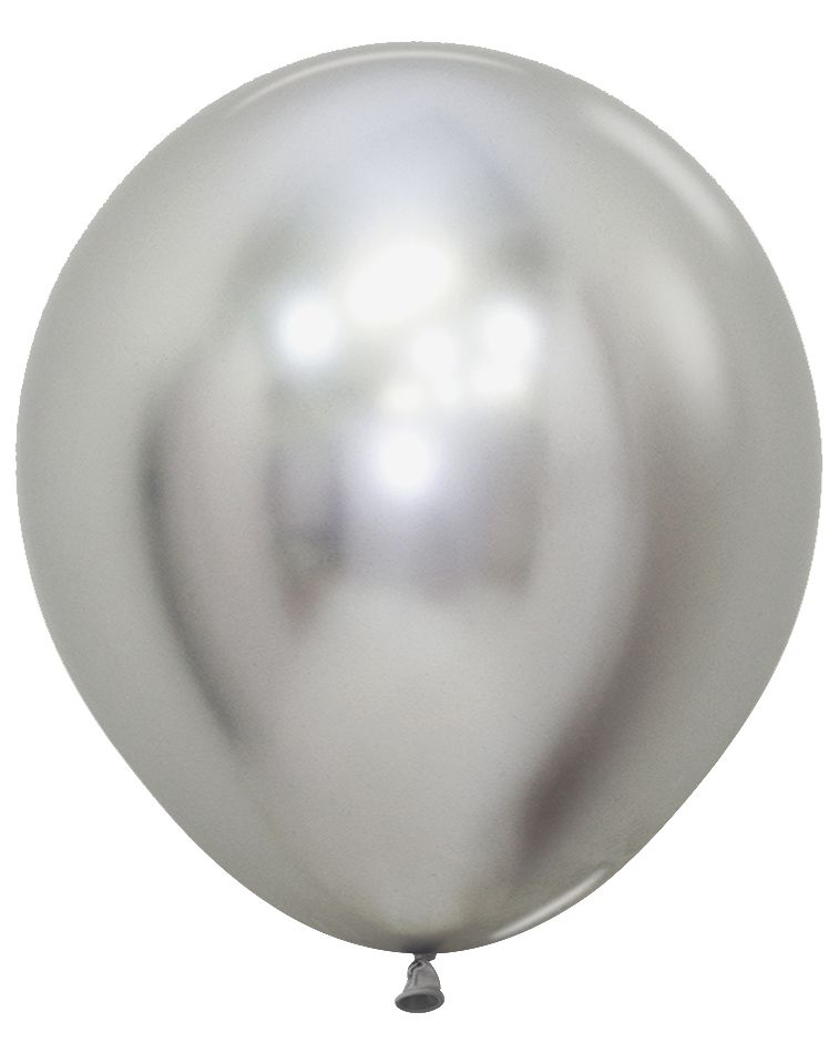 18" Reflex Silver (25pcs) Sempertex Balloons