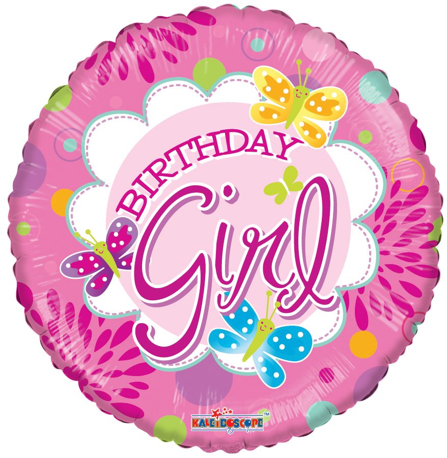 09" Birthday Juvenile Girl Balloon