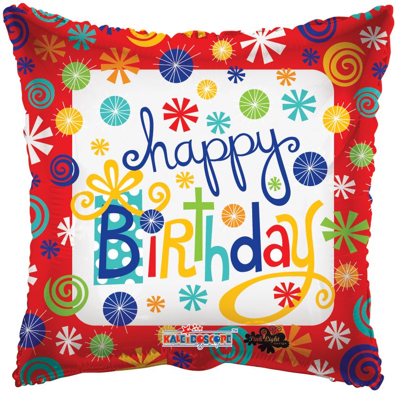 09" Birthday Swirls Balloon