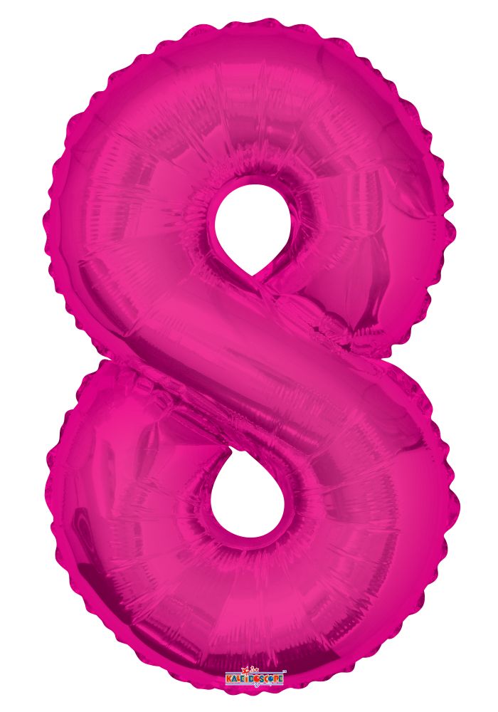 34" Pink Number 8 Balloon