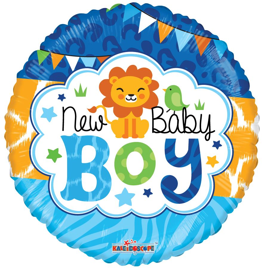 09" Baby Boy Jungle Gellibean Balloon