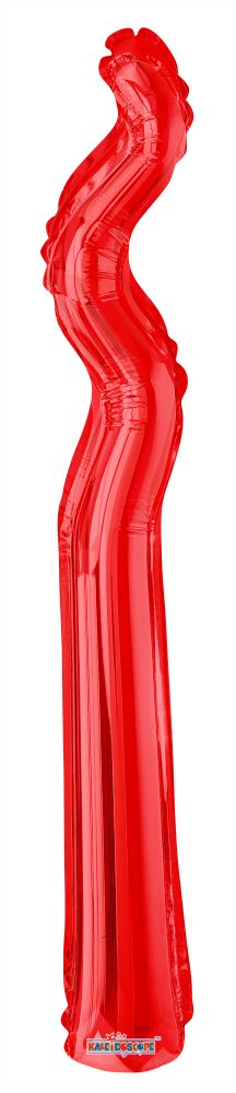 Kurly Zig Zag Red Balloon