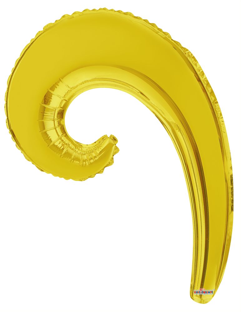 Kurly Wave Gold Balloon