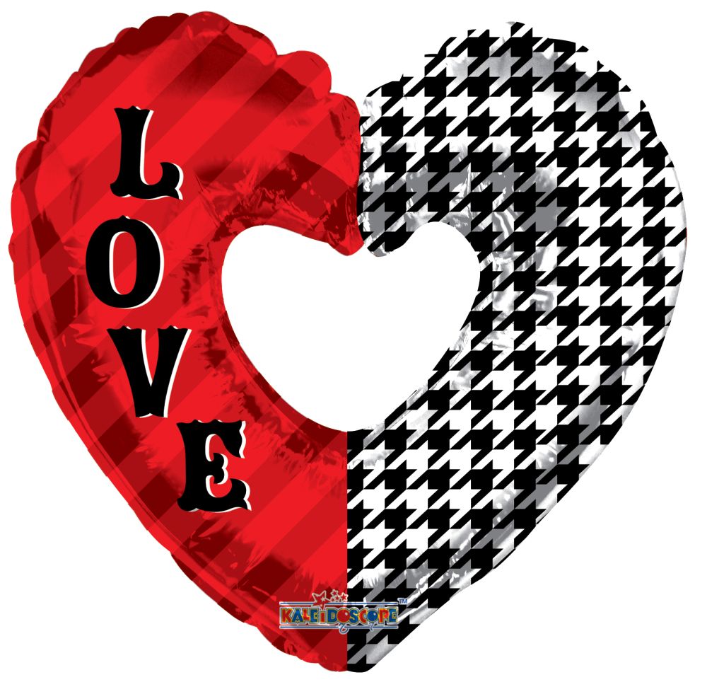 09" Love Pattern Shape Balloon