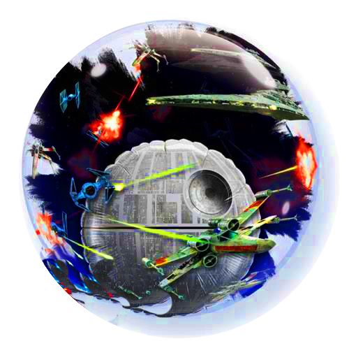 Double Bubble 24" Stars Wars Death Balloon