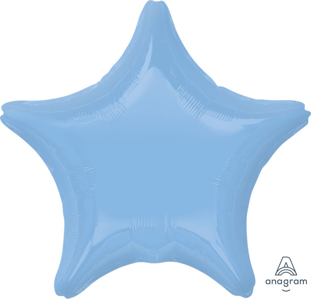 18" Pastel Blue Star (non-packaged) Balloon