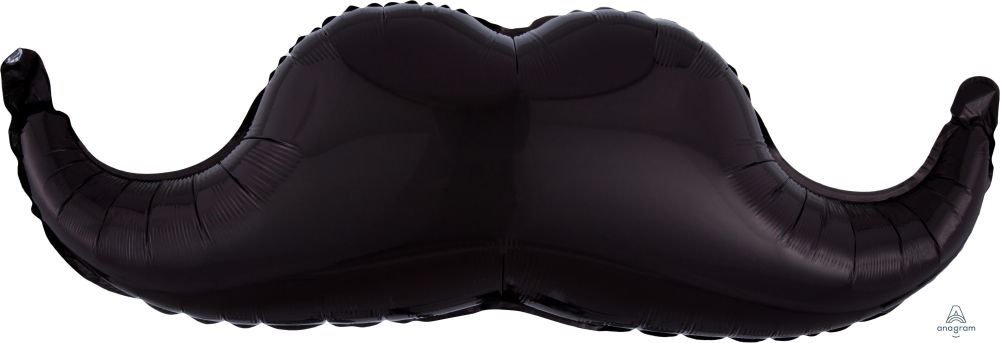SuperShape Black Mustache Balloon