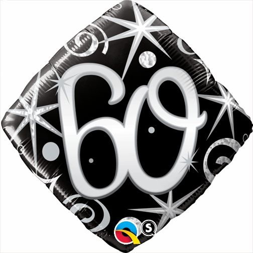 18" 60 Elegant Sparkles and Swirls Balloon