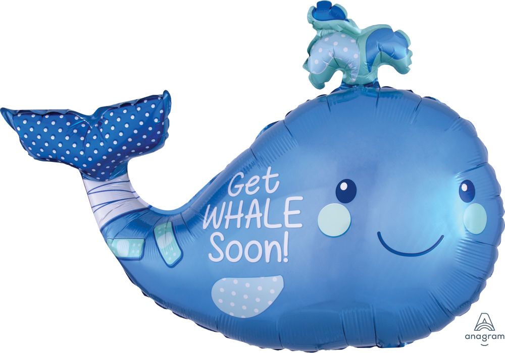 SuperShape Get Whale Soon Balloon