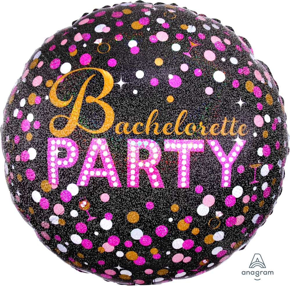 Jumbo Holographic Bachelorette Sassy Party Balloon