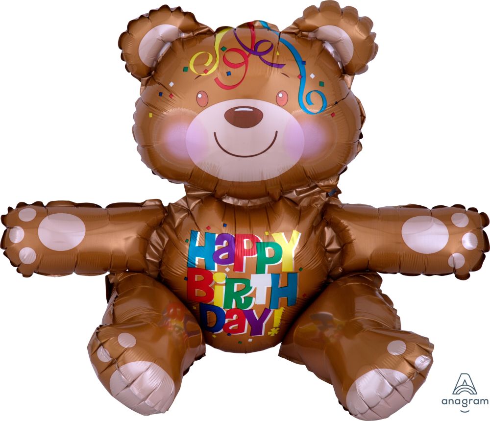 CI: Figurine Happy Birthday Bear Balloon