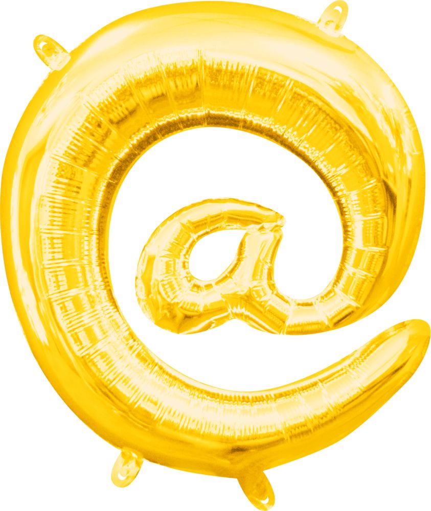 16" Gold Symbol @ At Balloon