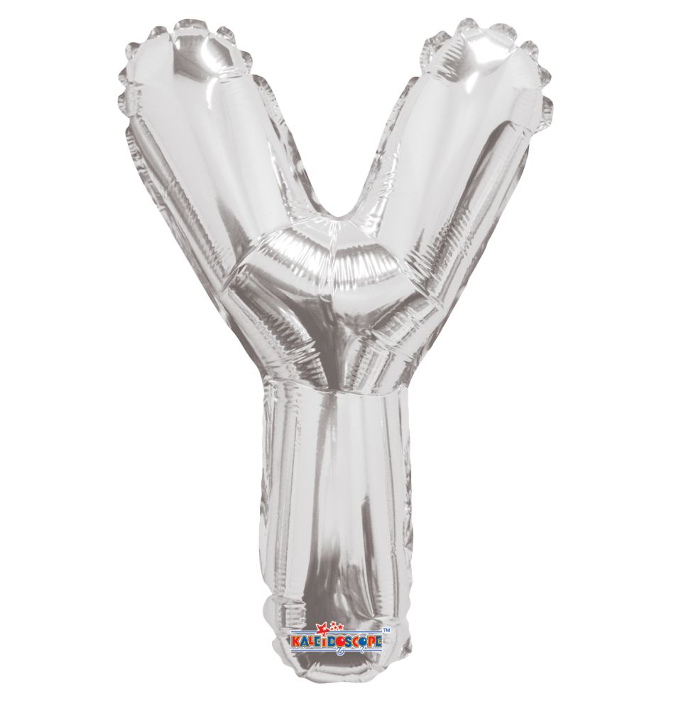 14" Silver Letter Y Balloon