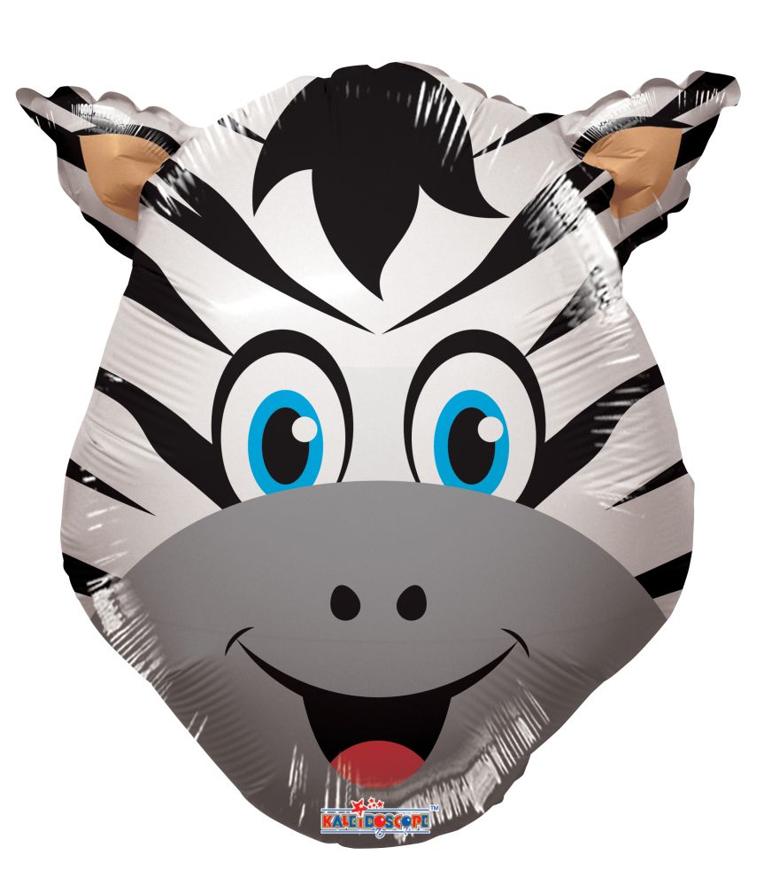 Mini Shape Zebra Head Balloon