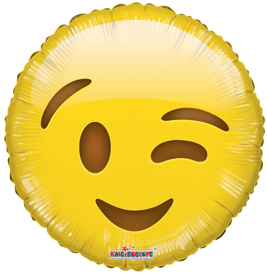 18" Smiley Wink Balloon