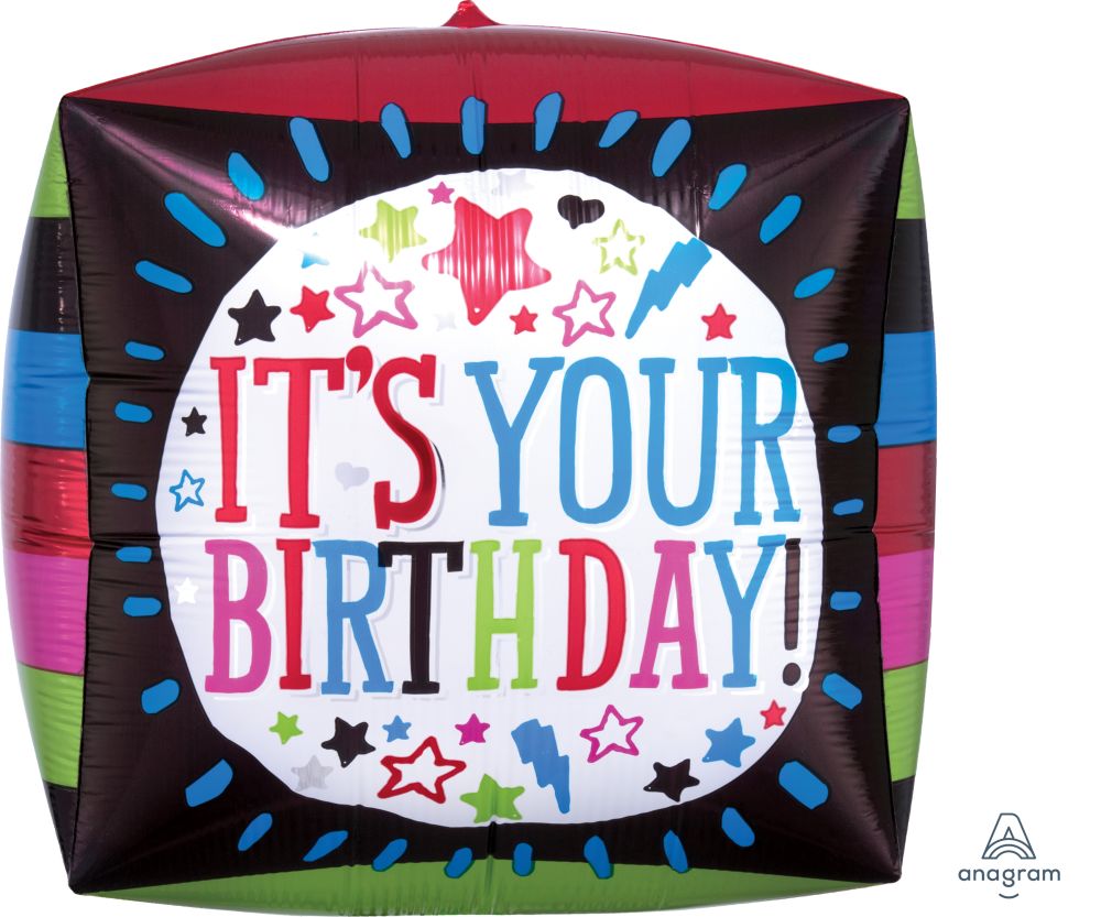 UltraShape Cubez It's Your Birthday Sketchy Balloon