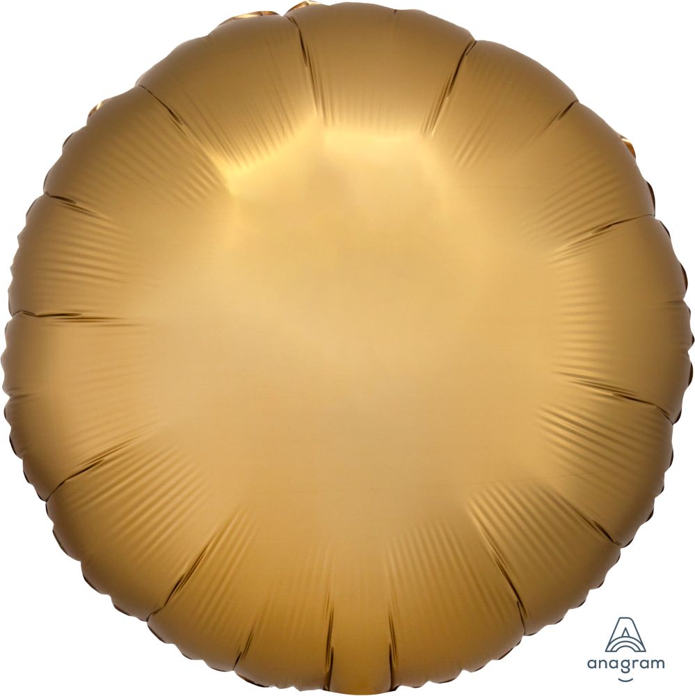 18" Satin Luxe Gold Circle Balloon