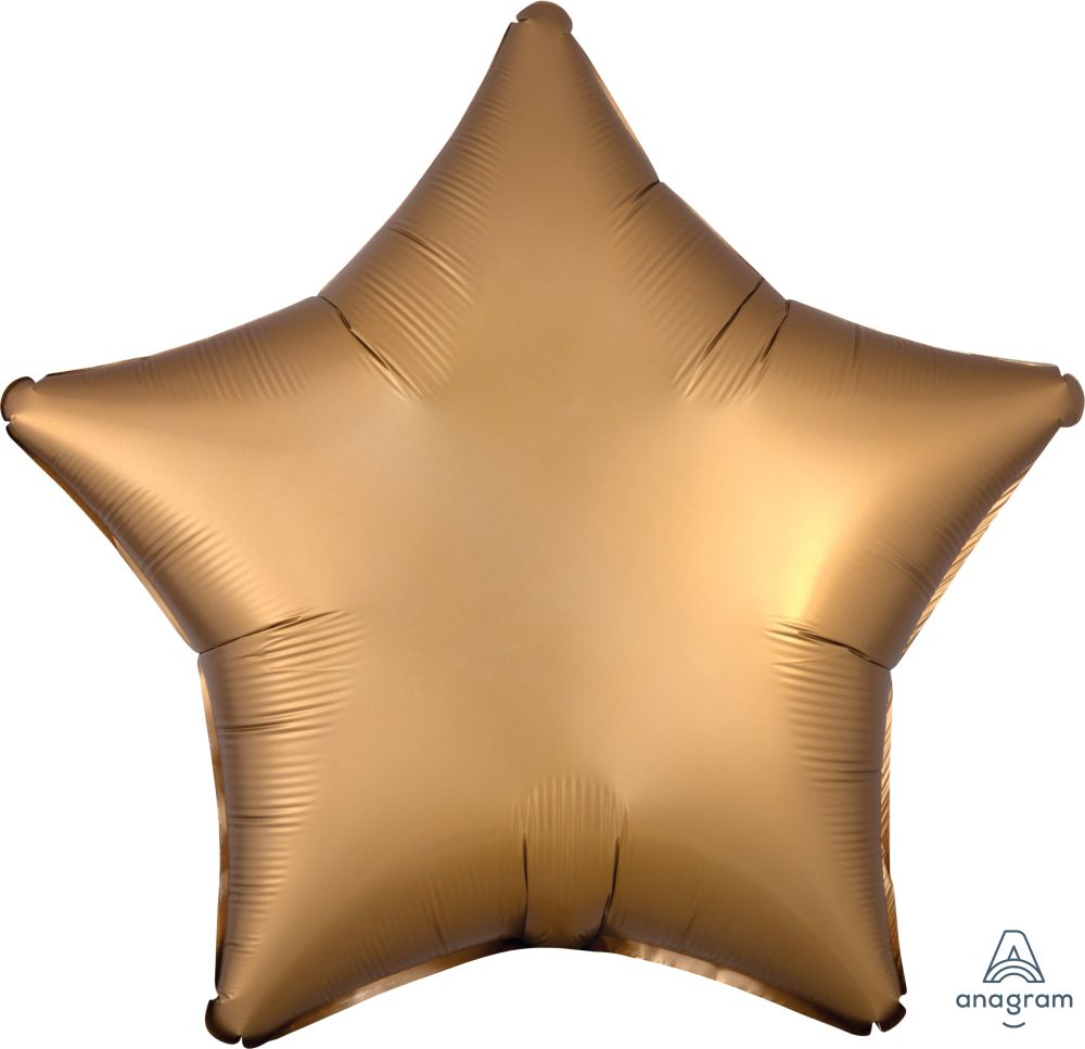 18" Satin Luxe Gold Star Balloon