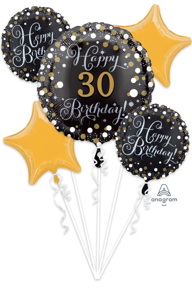 Bouquet Sparkling Birthday Personalize It! Balloon