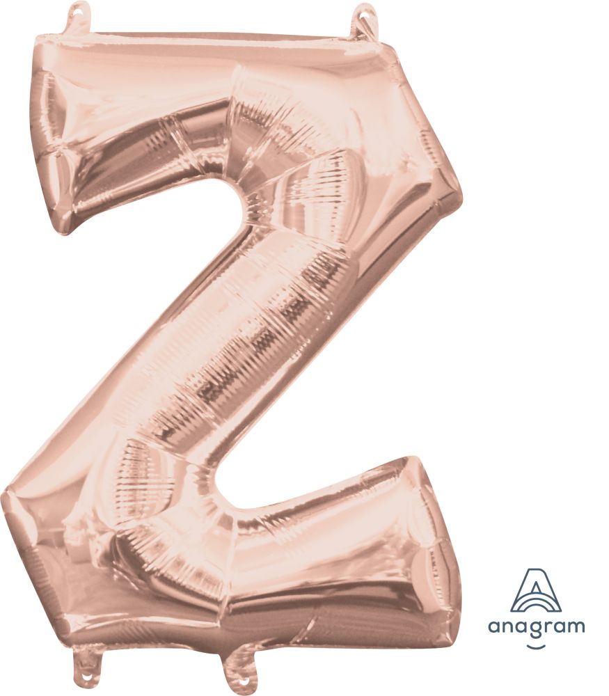 16" Rose Gold Letter Z Balloon