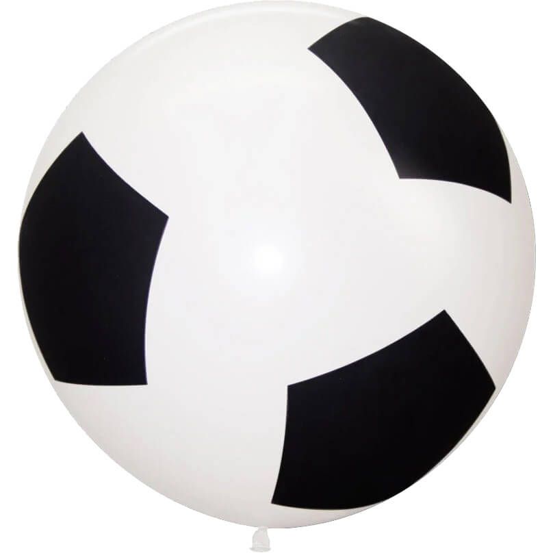36" Soccer Ball White (1pcs) Balloons