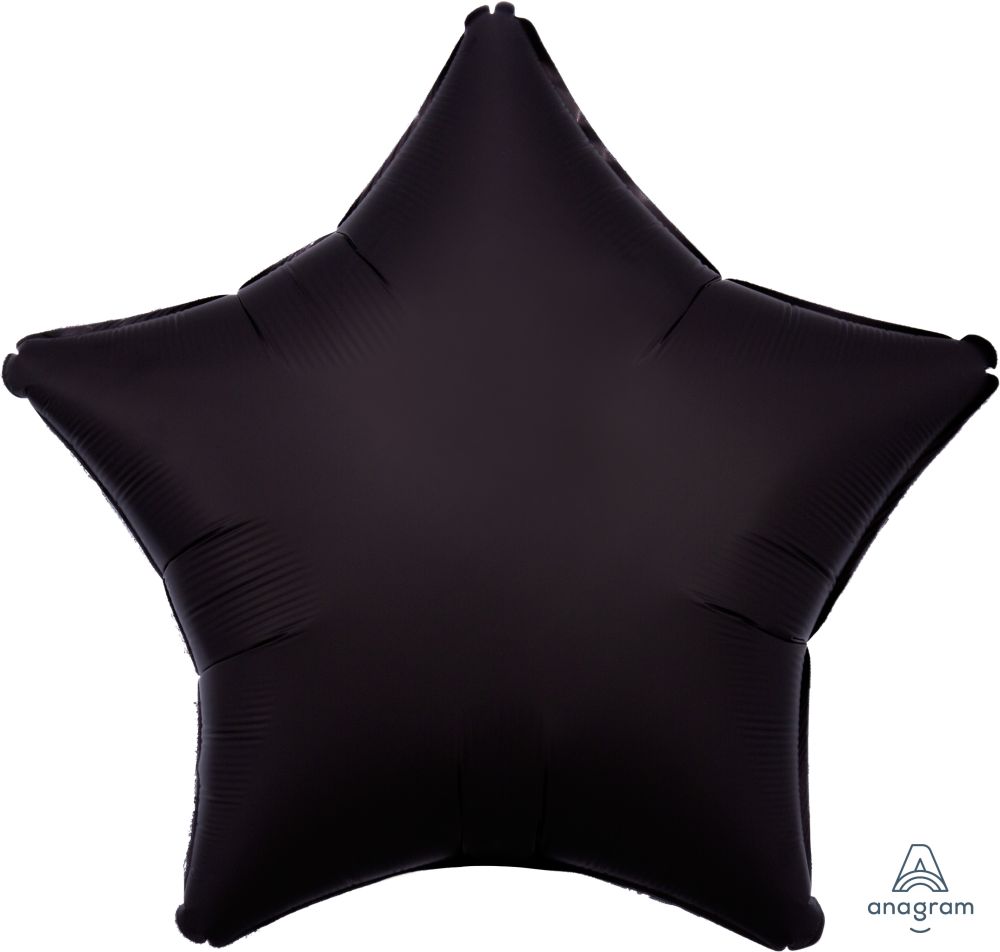 18" Satin Luxe Onyx Star (non-packaged) Balloon