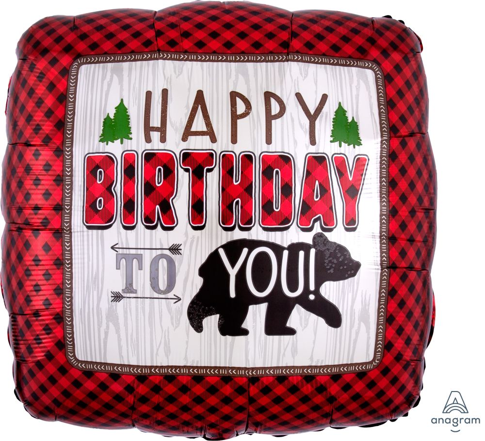 Jumbo Little Lumberjack Birthday Balloon