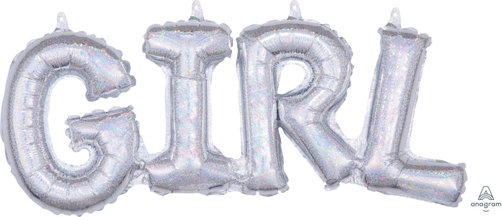 Phrase Girl Holographic Balloon